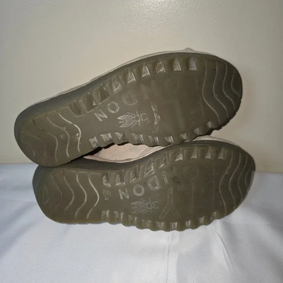 Fly London Yala Beige Leather Wedge Platform Sandals Womens 37 P500124035 - Picture 8 of 8